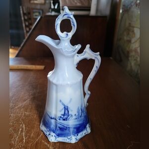 Rosenthal Delft blue and white Pitcher With Cork Lid